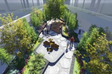 Sketchup景观模型|花园景观，中庭景观，现代风格-BIM建筑网