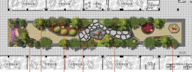 Sketchup景观模型|花园景观，中庭景观，现代风格
