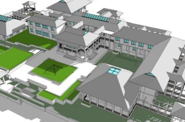 Sketchup酒店模型|多层酒店，中式风格-BIM建筑网