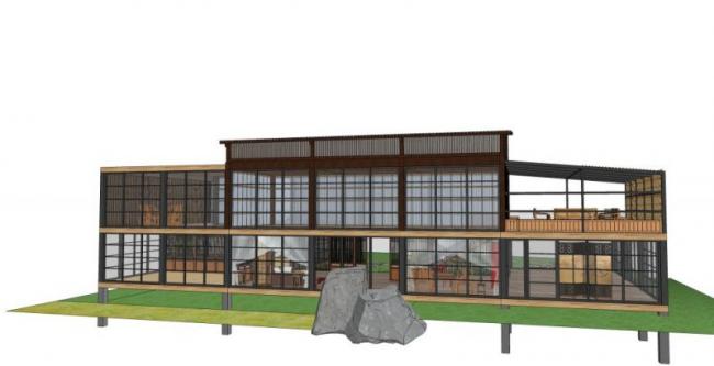 Sketchup商业模型|多层茶楼，现代风格