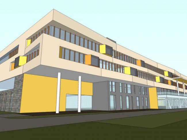 Sketchup学校模型|多层学校，校园教育建筑，现代风格