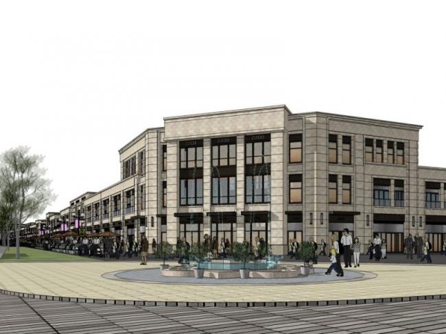 Sketchup商业模型|多层商业街，古典风格