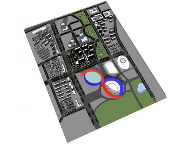 Sketchup住宅模型|高层住宅区，现代风格