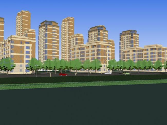 Sketchup住宅模型|高层住宅，现代风格