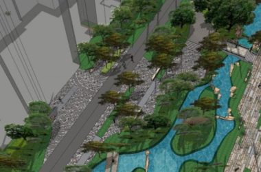 Sketchup景观模型|住宅小区景观，现代风格-BIM建筑网