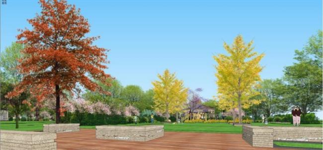 Sketchup景观模型|小区景观，住宅景观，古典风格