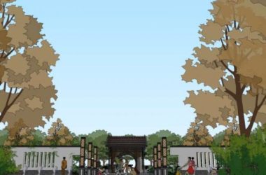 Sketchup景观模型|小区景观，住宅景观，中式风格-BIM建筑网