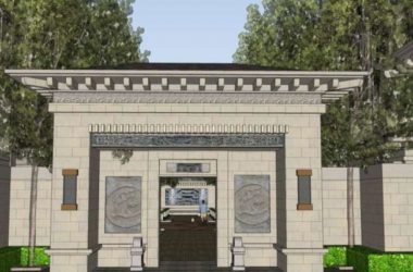 Sketchup景观模型|花园洋房小区景观，住宅景观，中式风格-BIM建筑网