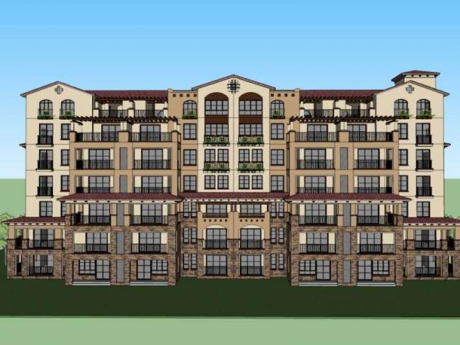 Sketchup住宅模型|多层住宅，古典风格