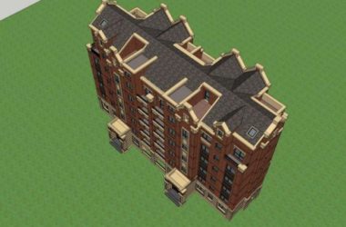 Sketchup住宅模型|多层住宅，英式古典风格-BIM建筑网
