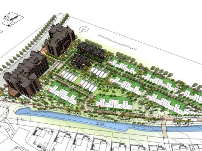 Sketchup住宅模型|多层住宅，花园洋房，英式古典风格