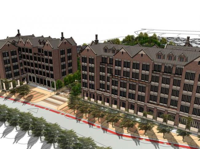 Sketchup住宅模型|多层住宅，花园洋房，英式古典风格