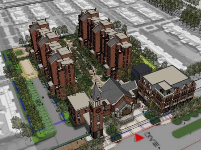 Sketchup住宅模型|多层住宅小区，花园洋房，古典风格