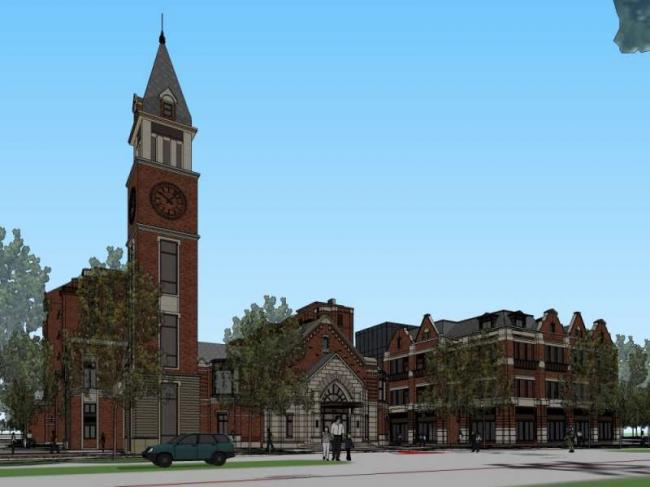 Sketchup住宅模型|多层住宅小区，花园洋房，古典风格