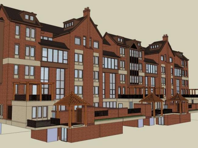 Sketchup住宅模型|多层住宅，古典风格