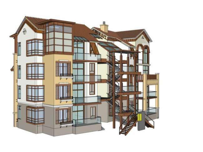 Sketchup住宅模型|多层住宅，欧式古典风格