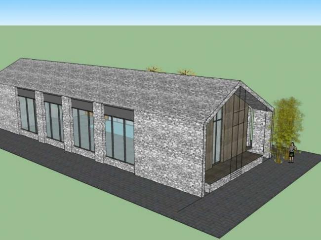 Sketchup住宅模型|住宅，坡屋顶，现代风格