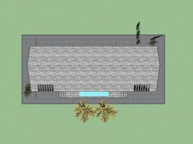Sketchup住宅模型|住宅，坡屋顶，现代风格
