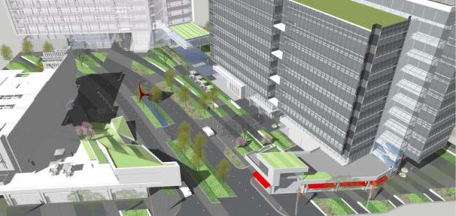 Sketchup景观模型|多层住宅小区景观，现代风格