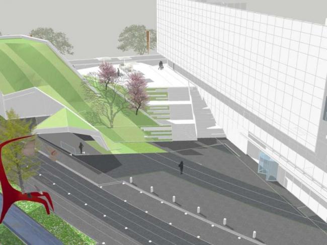 Sketchup景观模型|多层住宅小区景观，现代风格