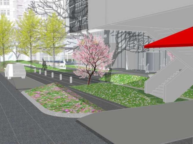 Sketchup景观模型|多层住宅小区景观，现代风格