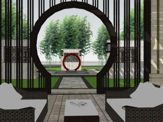 Sketchup小品模型|亭子，中式风格，小品