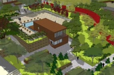 Sketchup景观模型|广场景观，现代风格-BIM建筑网