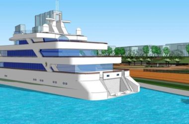 Sketchup景观模型|码头景观，滨水景观，现代风格-BIM建筑网