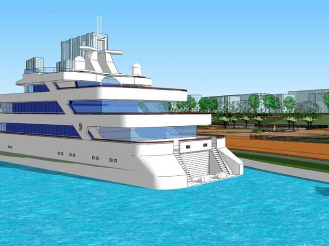 Sketchup景观模型|码头景观，滨水景观，现代风格