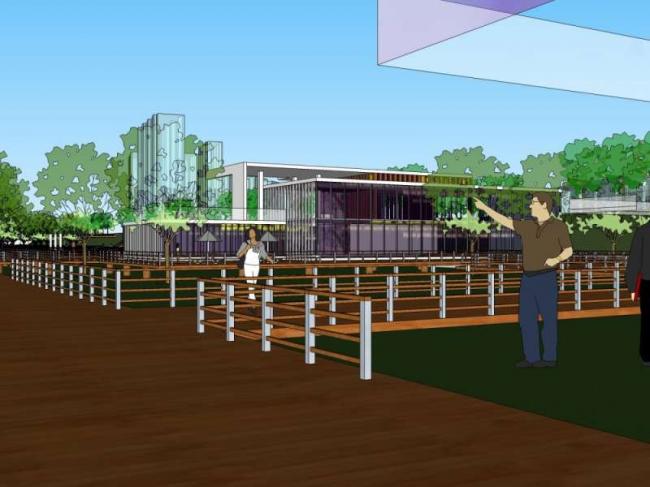 Sketchup景观模型|码头景观，滨水景观，现代风格