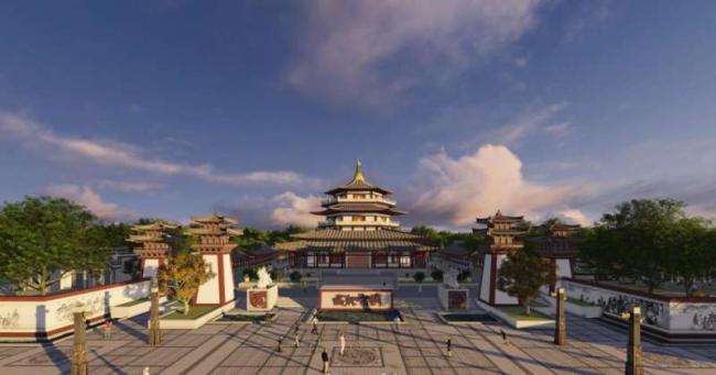 Sketchup景观模型|公园景观，中式风格，中式园林，古建