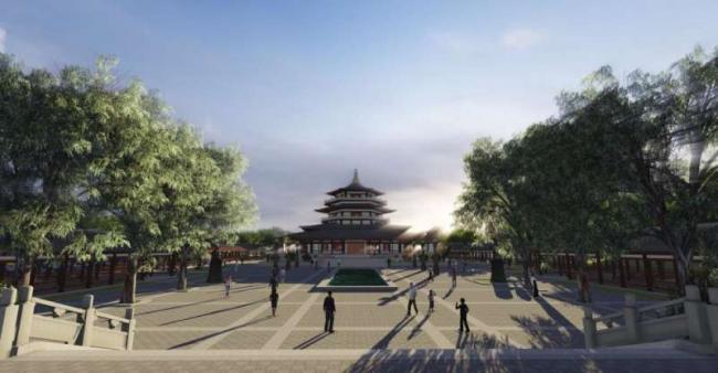 Sketchup景观模型|公园景观，中式风格，中式园林，古建