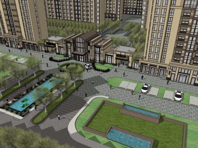 Sketchup住宅模型|高层住宅，古典风格