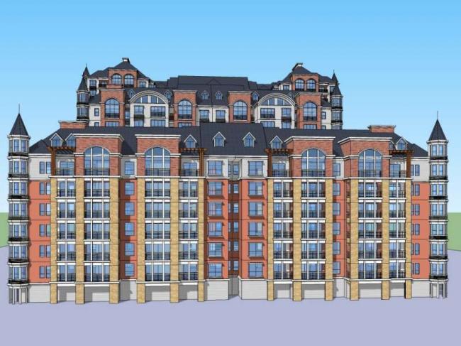 Sketchup住宅模型|高层住宅，古典风格