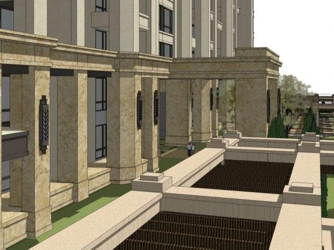 Sketchup住宅模型|高层住宅，古典风格