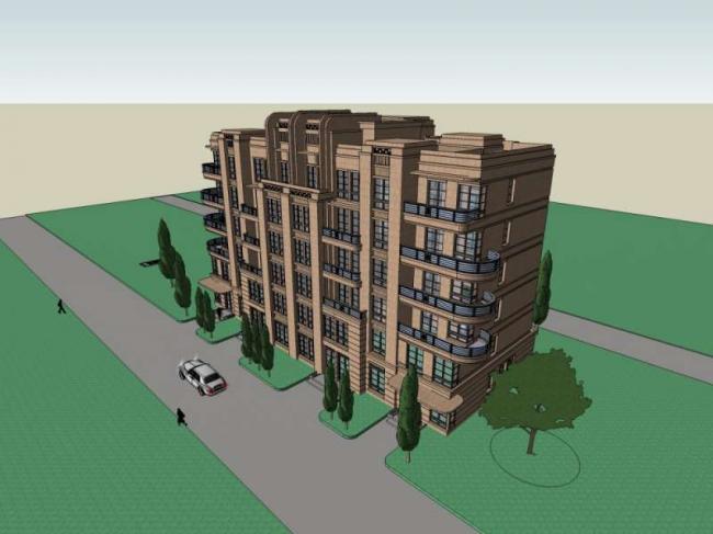 Sketchup住宅模型|多层住宅，欧式风格，居住建筑，古典风格