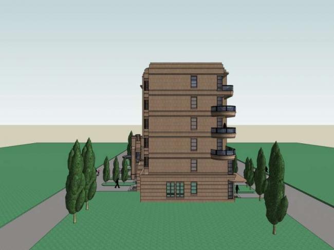 Sketchup住宅模型|多层住宅，欧式风格，居住建筑，古典风格