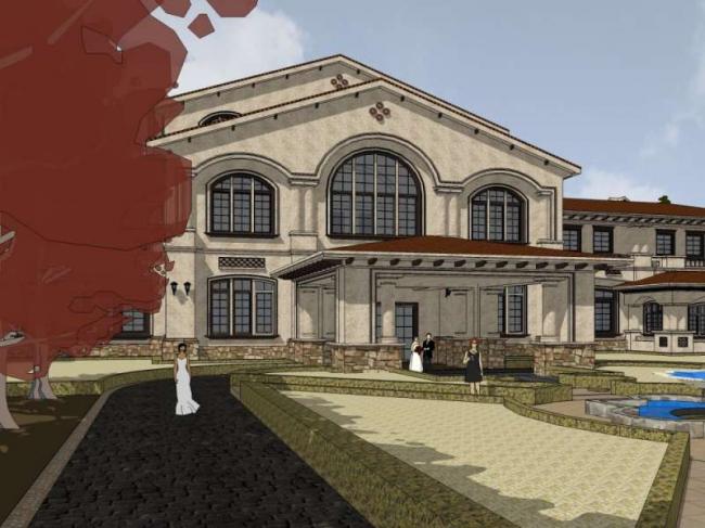 Sketchup住宅模型|多层住宅小区，售楼处，古典风格