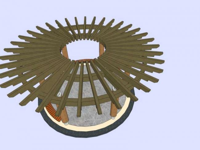 Sketchup小品模型|亭子，现代风格，小品
