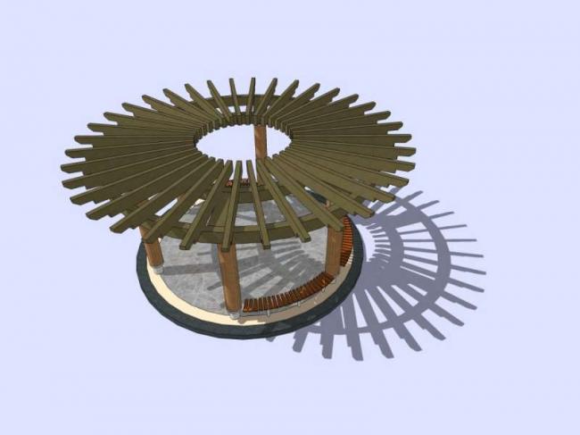 Sketchup小品模型|亭子，现代风格，小品