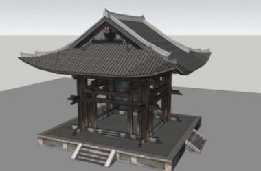 Sketchup小品模型|亭子，中式风格，小品-BIM建筑网