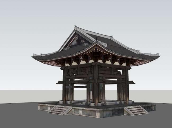 Sketchup小品模型|亭子，中式风格，小品