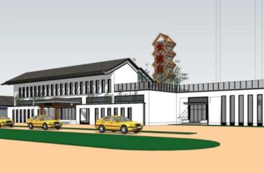 Sketchup车站路桥|多层码头，中式风格-BIM建筑网