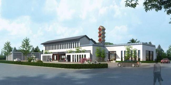 Sketchup车站路桥|多层码头，中式风格