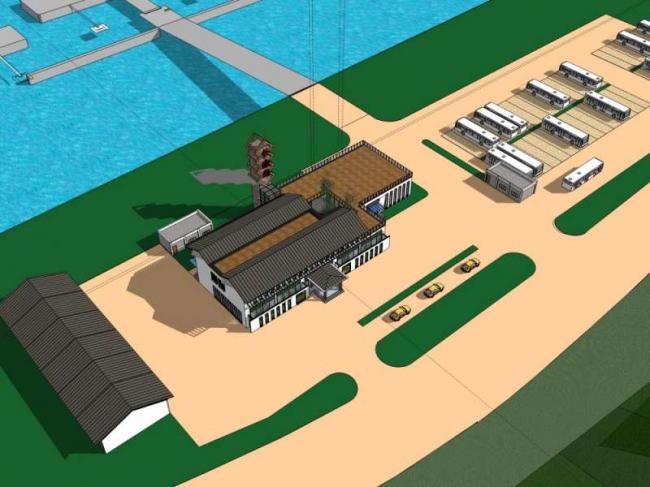 Sketchup车站路桥|多层码头，中式风格