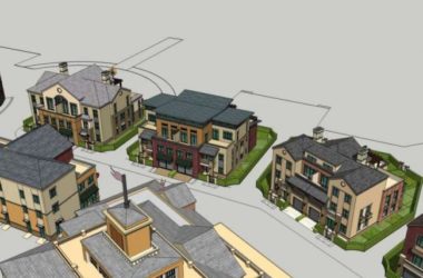 Sketchup商业模型|多层商业街，古典风格-BIM建筑网