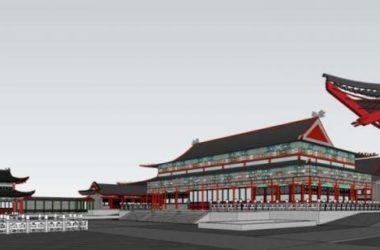 Sketchup古建筑模型|多层寺庙，古寺古庙，中式风格，古建-BIM建筑网
