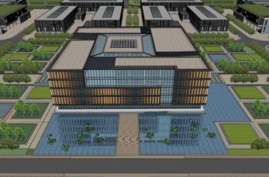 Sketchup办公模型|高层办公区，现代风格-BIM建筑网