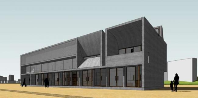 Sketchup文化模型|多层图书馆，文化建筑，现代风格