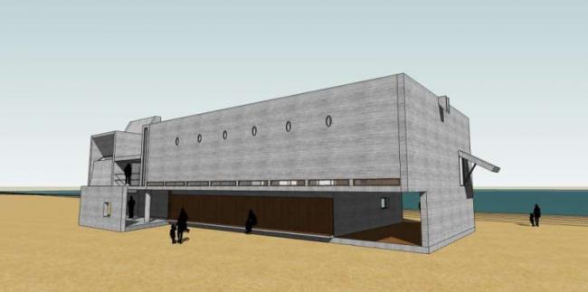 Sketchup文化模型|多层图书馆，文化建筑，现代风格